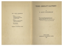 First Edition, First Printing of ''The Great Gatsby''